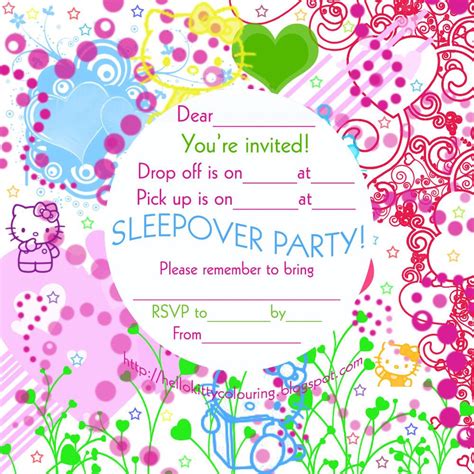 sleepover party invitation ideas|free printable sleepover invitation templates.